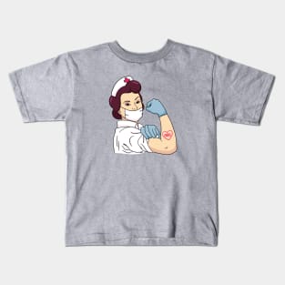 Rosie the Riveter Nurse Kids T-Shirt